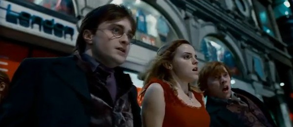 Harry Potter et les Reliques de la mort, partie 1: Harry (Daniel Radcliffe), Hermione (Emma Watson) et Ron (Rupert Grint)