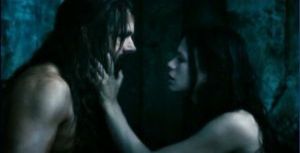 Underworld rise of the Lycans: Lucian (Michael Sheen) et Sonja (Rhona Mitra)